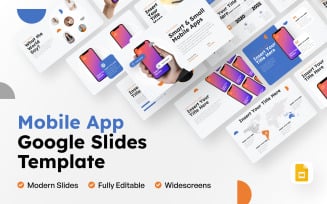 Moby - Mobile App Google Slides Template