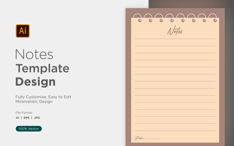 Note Design Template - 23 Vector Graphic