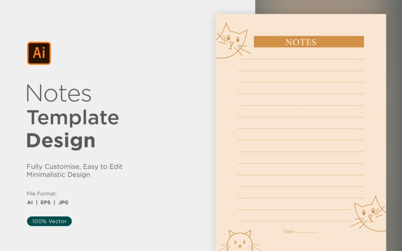Note Design Template - 29 Vector Graphic