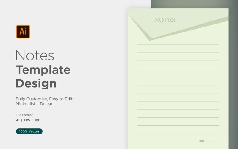 Note Design Template - 33 Vector Graphic