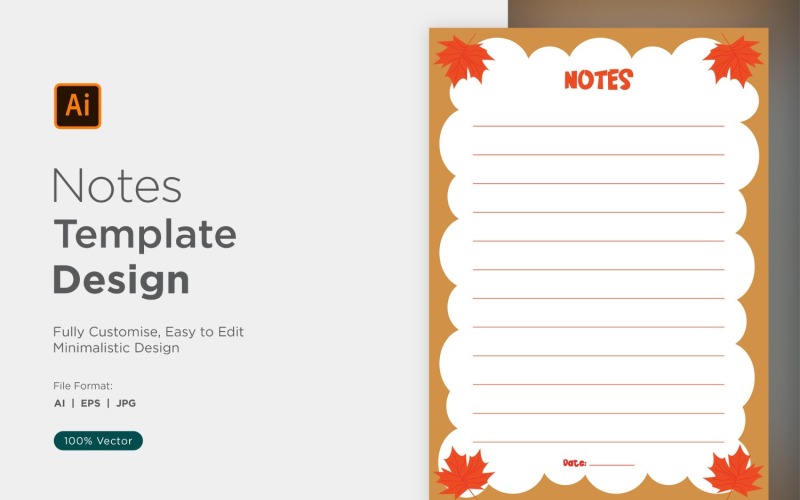 Note Design Template - 39 Vector Graphic