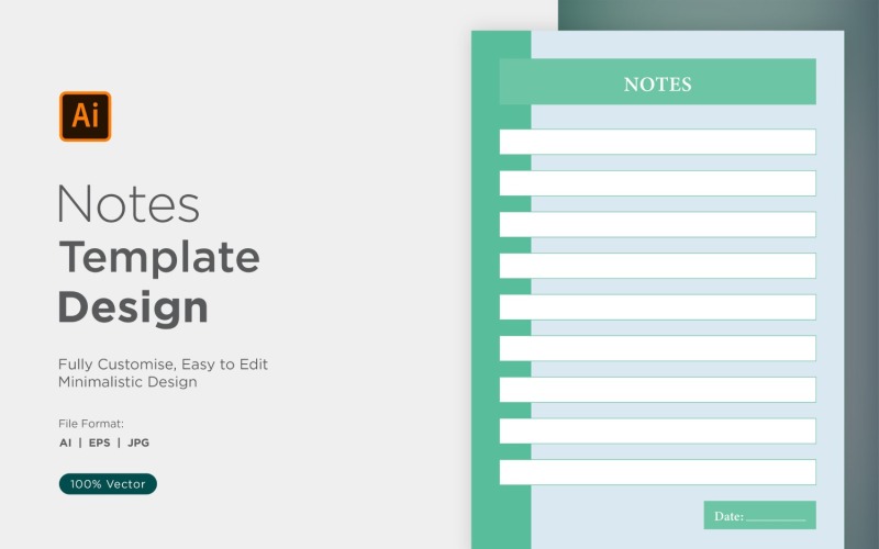 Note Design Template - 43 Vector Graphic