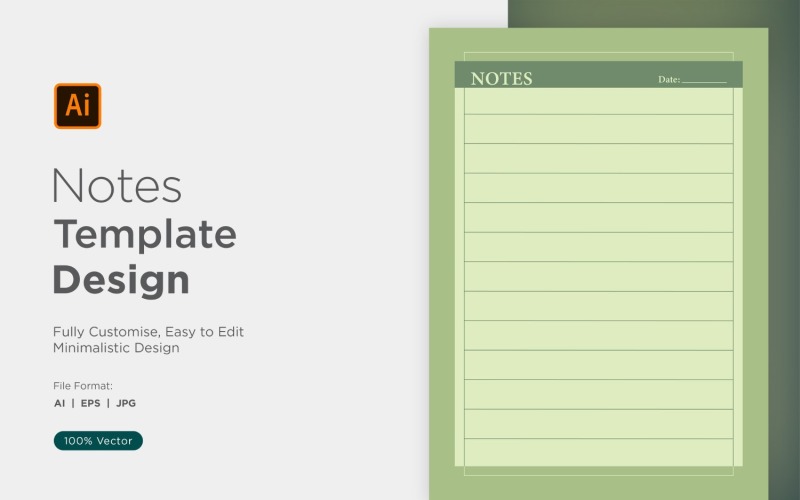 Note Design Template - 46 Vector Graphic