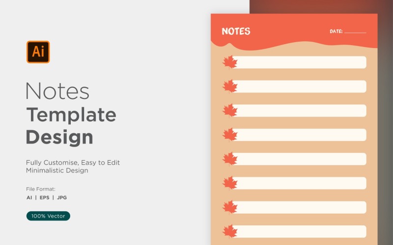 Note Design Template - 47 Vector Graphic