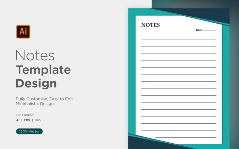 Note Design Template - 49 Vector Graphic
