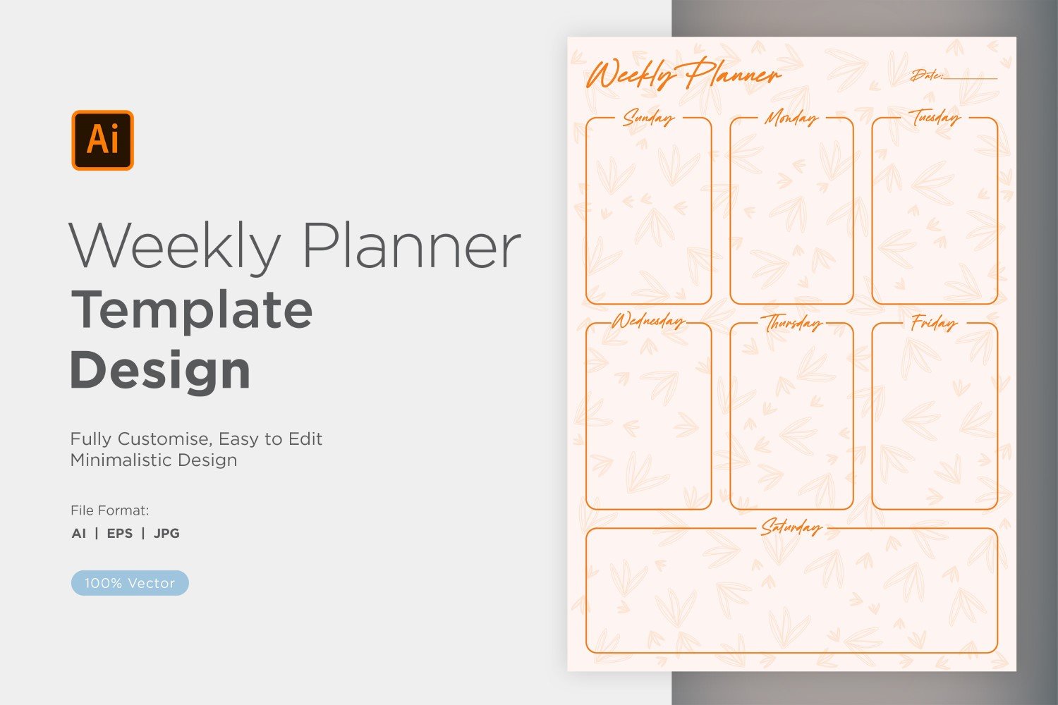 Template #357821 Planner A4 Webdesign Template - Logo template Preview