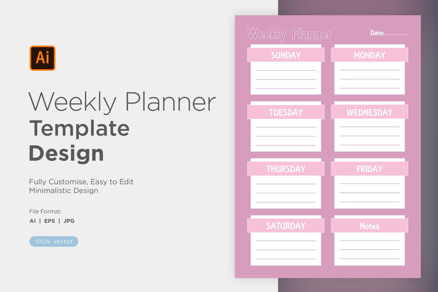 Kit Graphique #357848 Weekly Planner Divers Modles Web - Logo template Preview