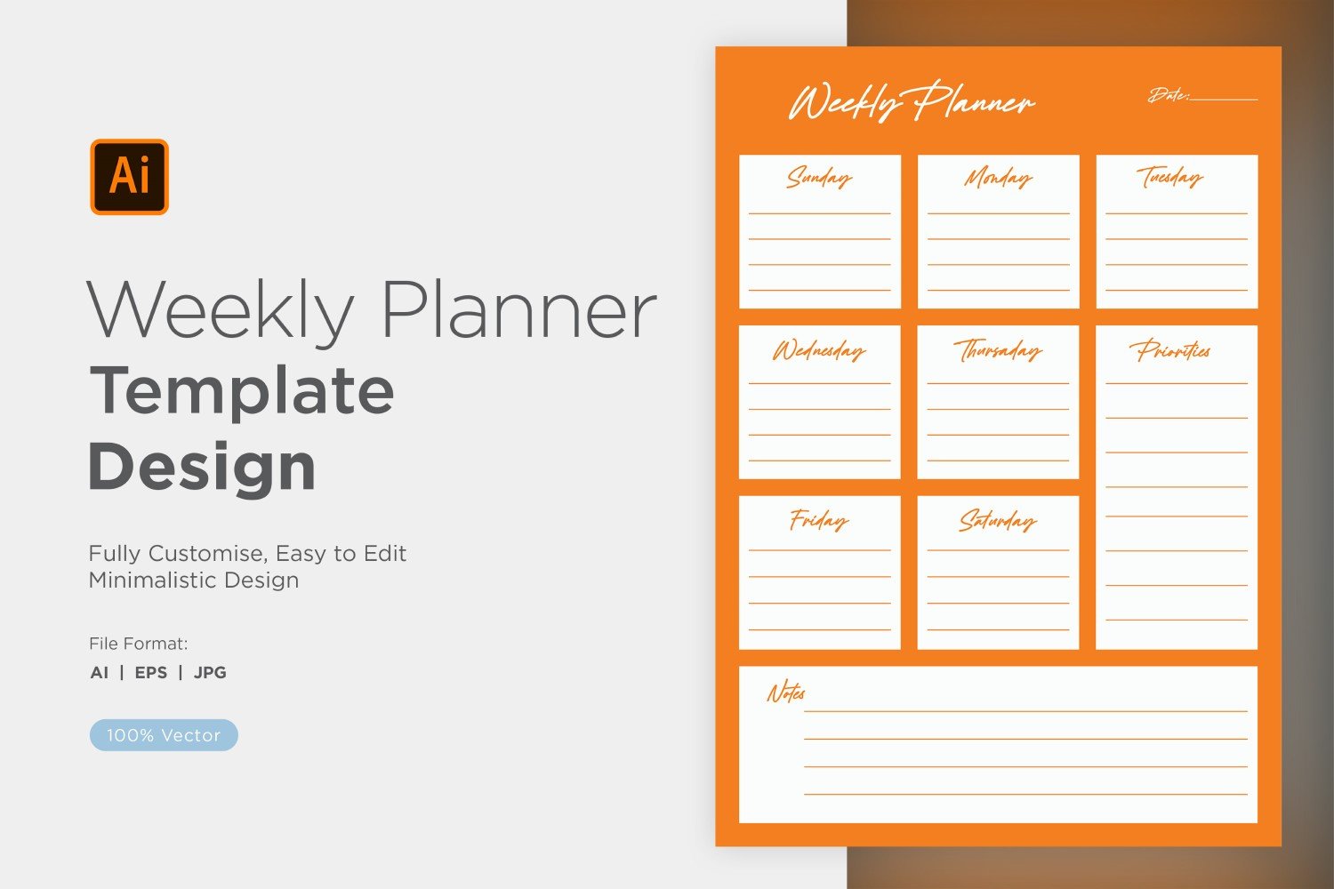 Template #357864 Planner A4 Webdesign Template - Logo template Preview