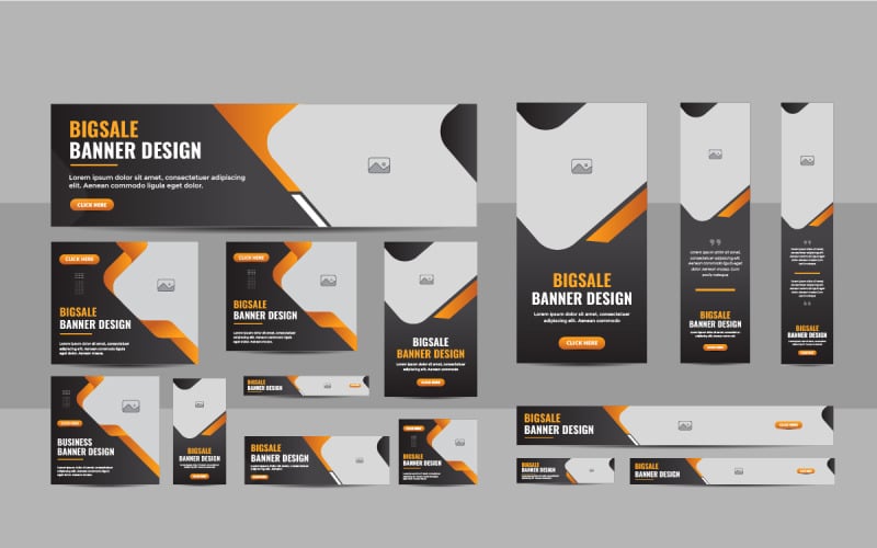 Web banner layout set or business web banner design Corporate Identity