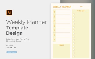 Weekly Planner Sheet Design - 02