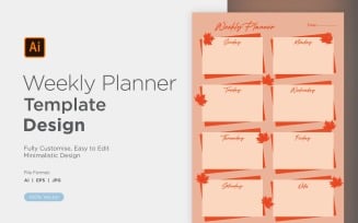 Weekly Planner Sheet Design - 06