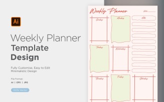 Weekly Planner Sheet Design - 07