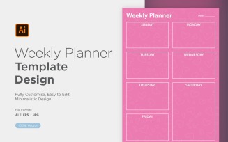 Weekly Planner Sheet Design - 11
