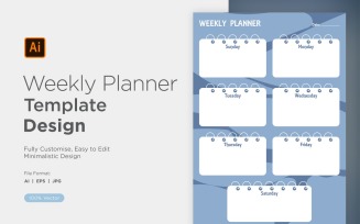 Weekly Planner Sheet Design - 14