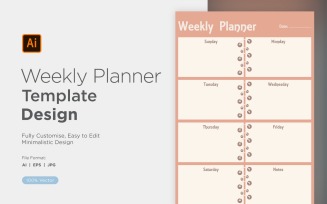 Weekly Planner Sheet Design - 15