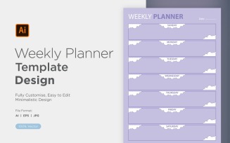 Weekly Planner Sheet Design - 16