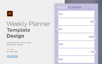 Weekly Planner Sheet Design - 18