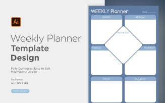 Weekly Planner Sheet Design - 20