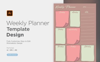Weekly Planner Sheet Design - 22