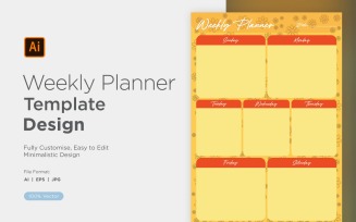 Weekly Planner Sheet Design - 24
