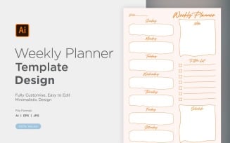 Weekly Planner Sheet Design - 28