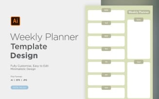 Weekly Planner Sheet Design - 45