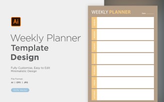 Weekly Planner Sheet Design - 48