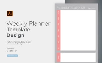 Weekly Planner Sheet Design - 49