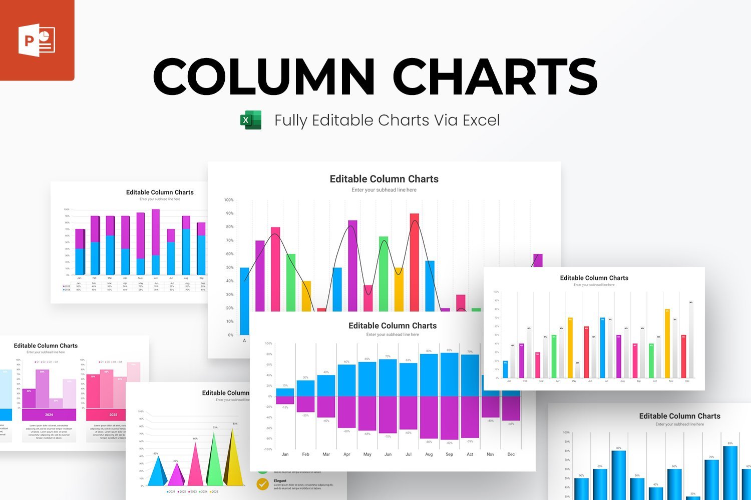 Kit Graphique #357925 Column Charts Divers Modles Web - Logo template Preview