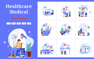 M501_ Healthcare and Medical Illustration Pack