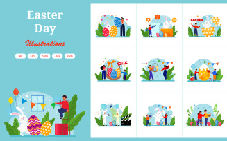 M513_ Easter Day Illustration Pack