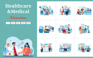 M526_ Healthcare and Medical Illustration Pack