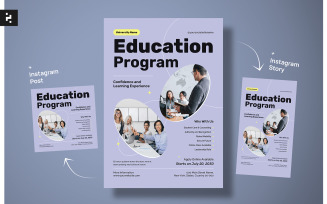 Modern Education Program Flyer