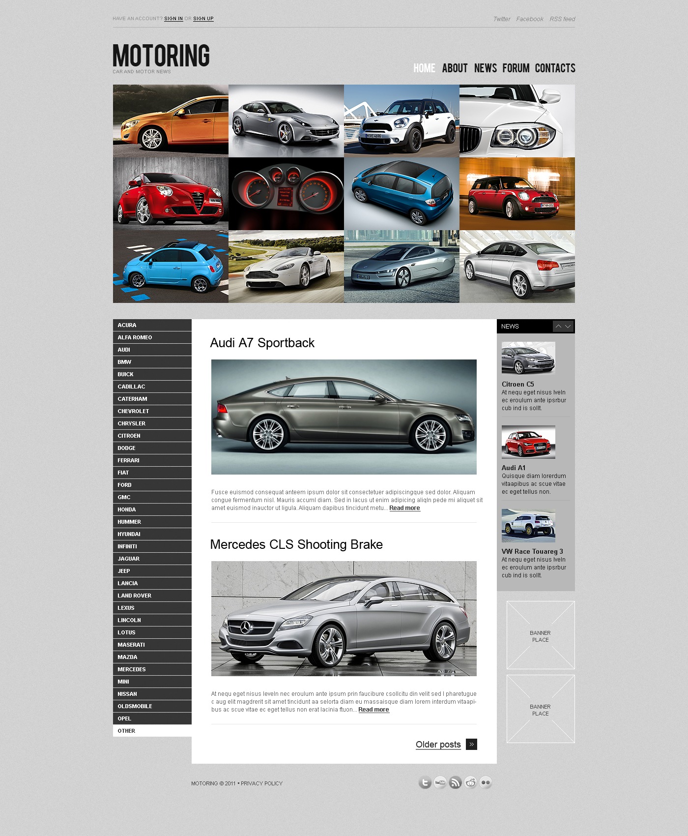 Car Website Template #35853
