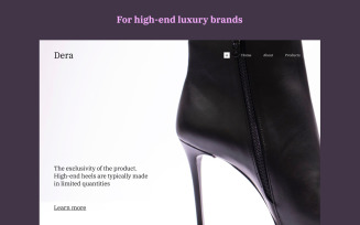 Dera - Luxury Fashion Landing Page