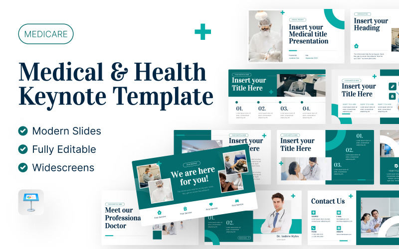 Medicare - Medical and Health Keynote Presentation Template Keynote Template