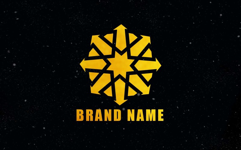 Creative Golden Vintage Flower Logo Design 2 Logo Template