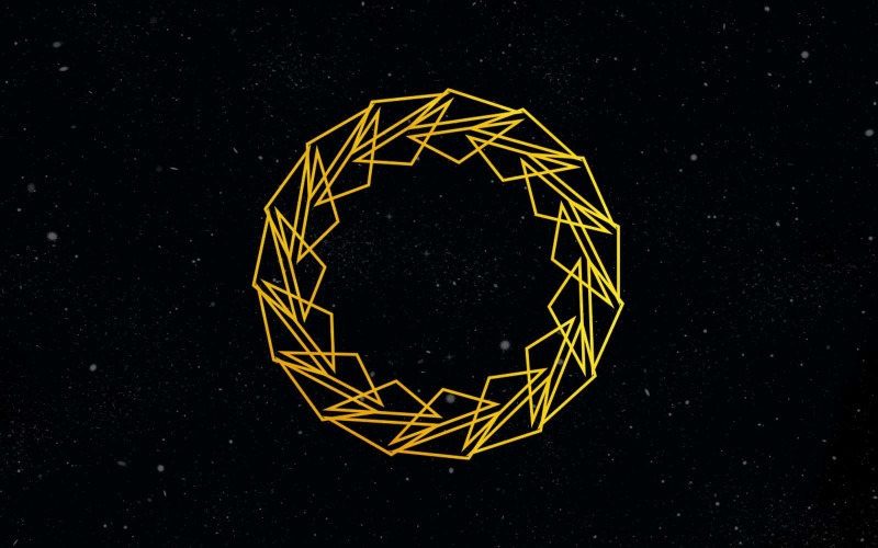 Creative Golden Vintage Flower Logo Design 3 Logo Template