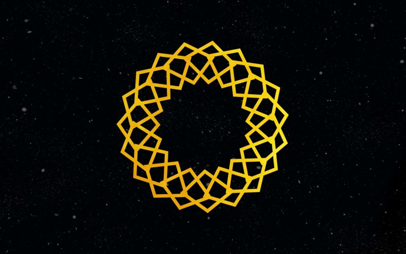 Creative Golden Vintage Flower Logo Design 4 Logo Template