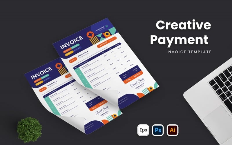 Creative Payment Invoice Template Corporate Identity
