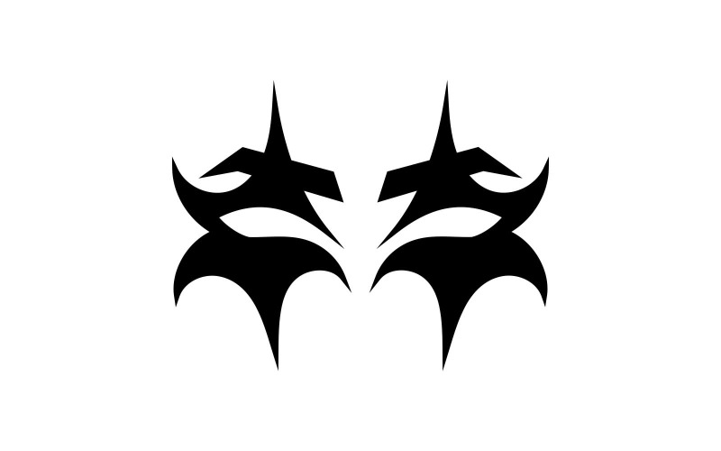 Jokar Eye Mask Black Logo design Logo Template