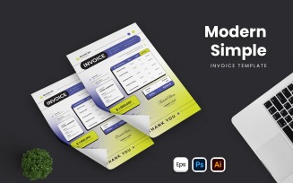 Modern Simple Invoice Template