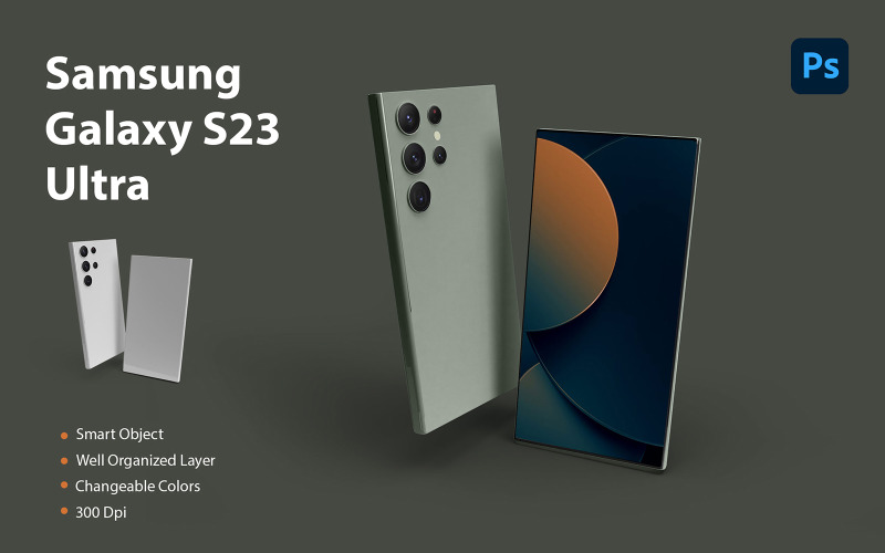 Samsung Galaxy S23 Ultra Mockup Product Mockup