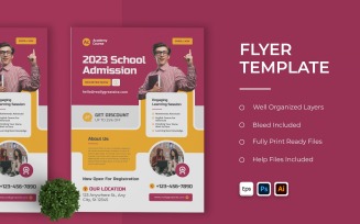 2023 School Admission Flyer Template