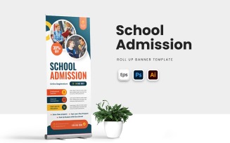 School Admission Roll Up Banner