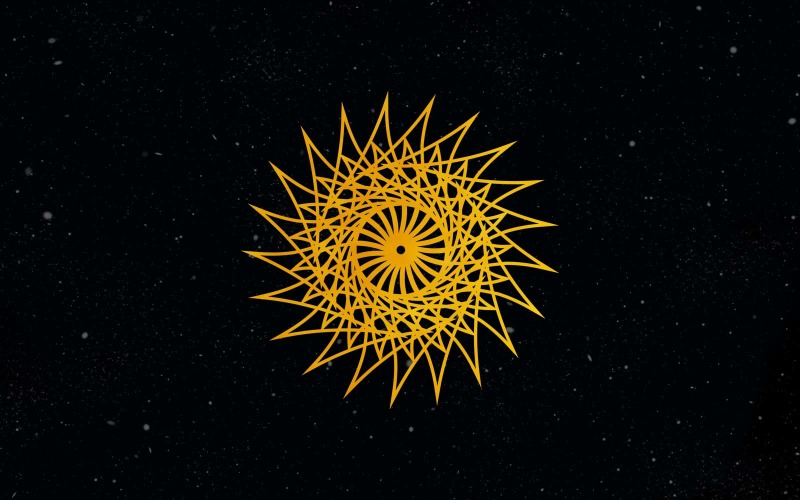 Creative Golden Vintage Flower Logo Design 15 Logo Template