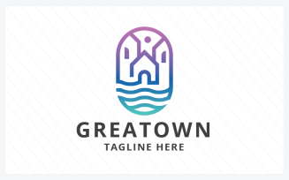 Great Town Real Estate Pro Logo Template
