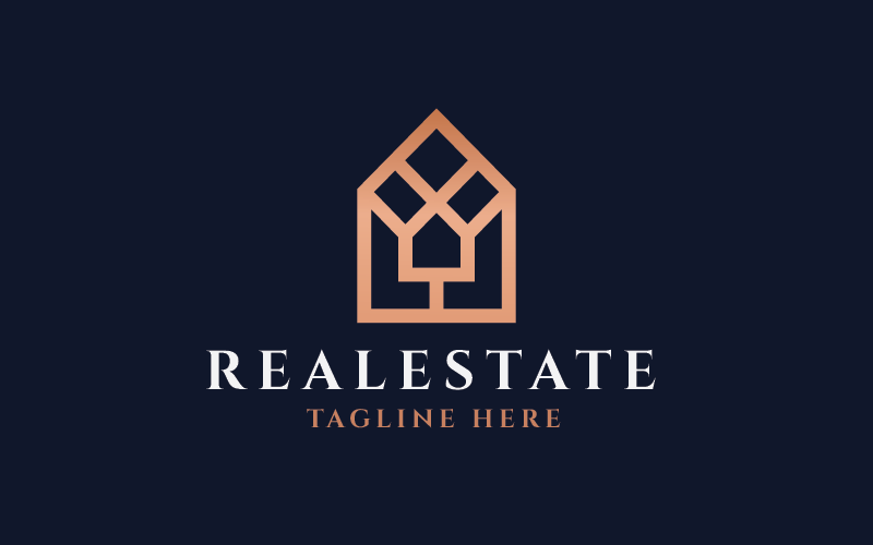 Luxury Real Estate Pro Logo Template