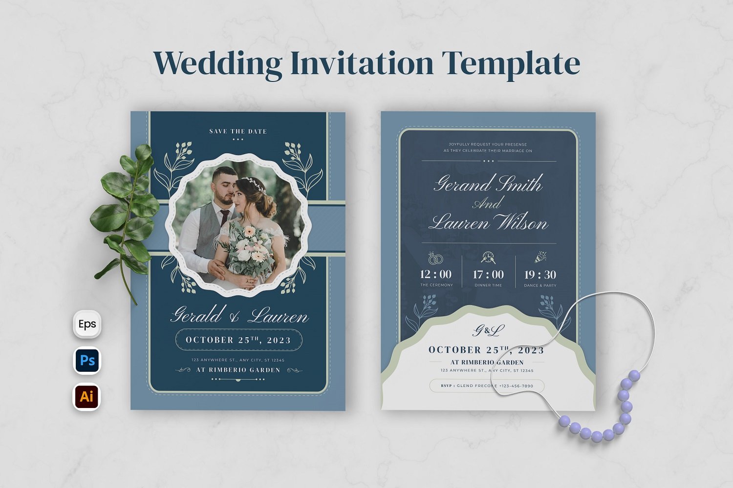 Kit Graphique #358326 Invitation Carte Divers Modles Web - Logo template Preview