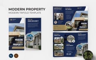 Modern Property Trifold Brochure Template